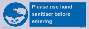 Please use hand sanitiser